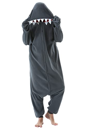 Taigood Pyjama Tier Cosplay Hai Cartoonstil Animal Kigurumi Plüsch für Erwachsene Unisex von Taigood