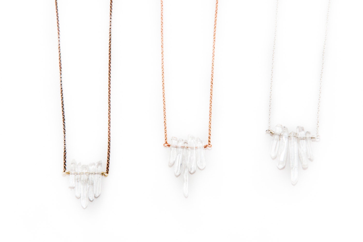 Winzige Quarz Halskette Winzige Quarz Halskette von TailfeatherDesignsNY