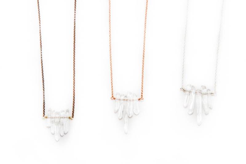 Winzige Quarz Halskette Winzige Quarz Halskette von TailfeatherDesignsNY