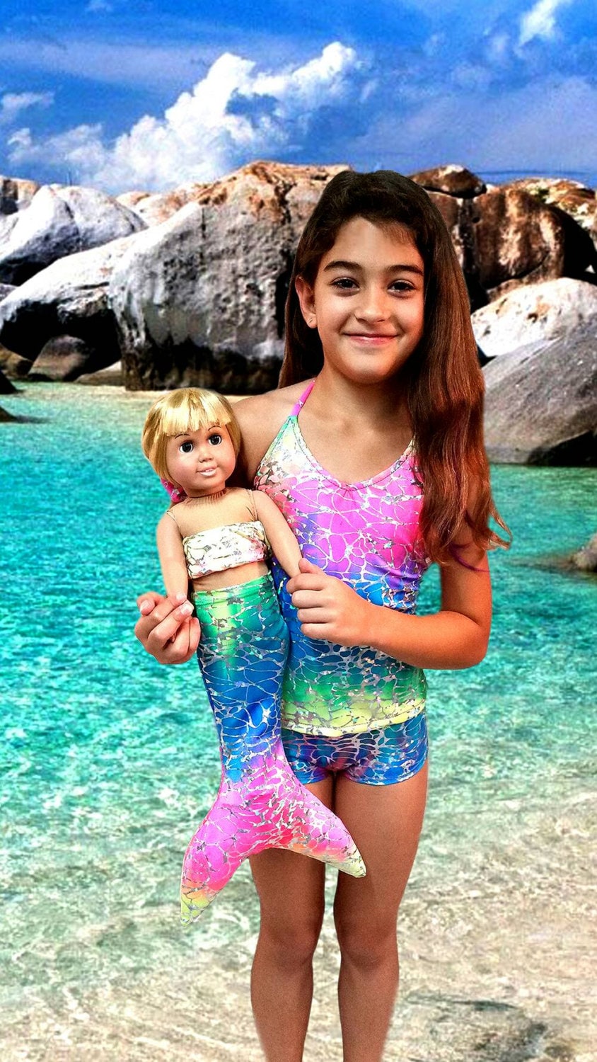 Meerjungfrau Puppe Oufit Meerjungfrau Puppe Oufit von TailzMermaidGear