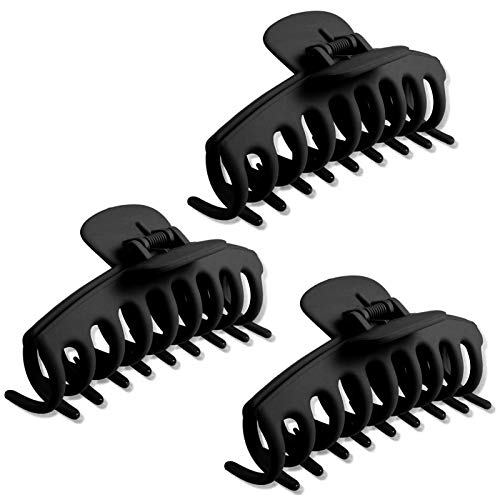 3 Stück Große Haarklammer,Klaue Clips,Haarspangen,haarspangen mädchen,Unregelmäßige,Rutschfeste Haarnadel,Kiefer kKlammer,Haarspangen,Metall Haarnadel,Haarklammern für Frauen (D) von TaimeiMao