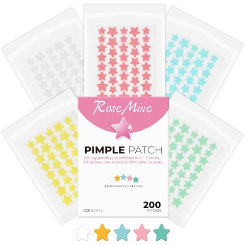 200 PCS Sternförmiges Pickel Pflaster, Hydrokolloid Pickel Patch, Pickel Patch Mit Teebaumöl Und Salicylsäure, Pickel Patch Set, Und Wasserdicht Absorptions Anti, Für alle Hauttypen geeignet von TaimeiMao