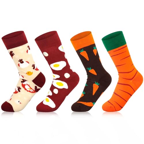 TaimeiMao Lustige Socken mit Ostern Motiv für Herren und Damen,Mehrfarbige Lange Baumwollsocken,Witzige Verrückte Socken,Ostergeschenke von TaimeiMao
