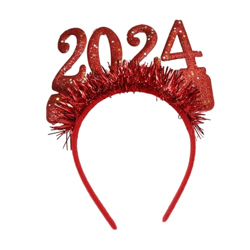 Tainrunse Bequemes Haarband für den täglichen Gebrauch, dünnes Haar, 2024, Neujahrsparty, trendig, praktisch, perfekt sitzende Kopfbedeckung, wunderschön Rot von Tainrunse