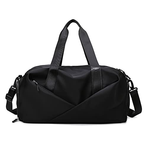 Tainrunse Sporttasche, Sporttasche, Nass- und Trockentrennung, große Kapazität, Schultertasche für Damen, Schwarz, Größe L von Tainrunse