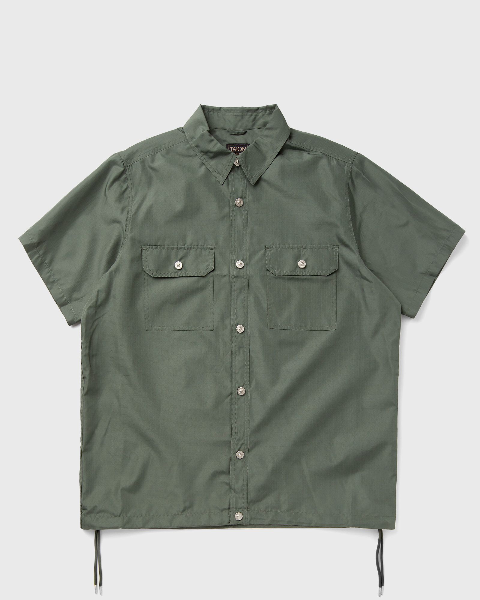 Taion MILITARY HALF SLEEVE SHIRTS men Shortsleeves green in Größe:S von Taion