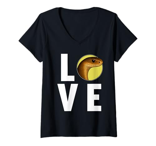 Damen Taipane Taipan T-Shirt mit V-Ausschnitt Damen Taipane Taipan T-Shirt mit V-Ausschnitt von Taipane Taipan Tier Shop