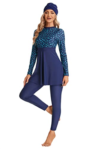 TaissBocco Full Swimming Costume Burkini for Women Modest Girls Swimsuit Islamic Swimwear Plus Size(M, T15) von TaissBocco