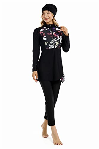 TaissBocco Full Swimming Costume Burkini for Women Modest Girls Swimsuit Islamic Swimwear Plus Size(XXL, T2) von TaissBocco