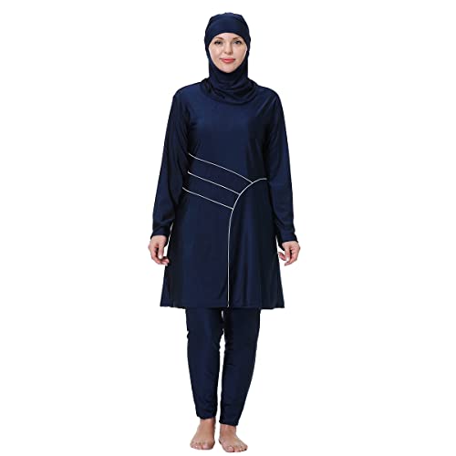 TaissBocco Muslimische Plus Size Bademode für Frauen Burkini Islamischer Badeanzug (8XL, T7) von TaissBocco