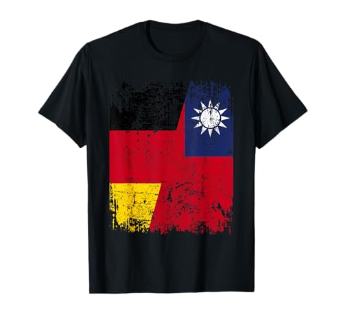 TAIWAN DEUTSCHLAND Flagge | Damen Herren Kinder | Taiwan T-Shirt TAIWAN DEUTSCHLAND Flagge | Damen Herren Kinder | Taiwan T-Shirt von Taiwan Family Shop