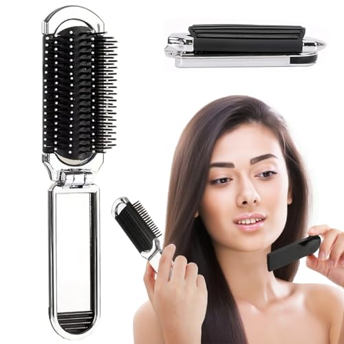 Mini Haarbürste Faltbar,Faltbarer Kamm,Reise Mini Kamm, tragbarer Reisekamm, tragbarer silberner Haarkamm für Männer, Mädchen und Frauen, kleiner Klappkamm Mini Haarbürste Faltbar,Faltbarer Kamm,Reise Mini Kamm, tragbarer Reisekamm, tragbarer silberner Haarkamm für Männer, Mädchen und Frauen, kleiner Klappkamm von Taiyyi