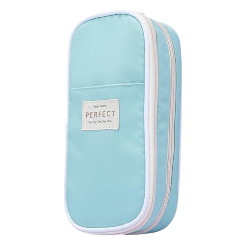 Taja Großes Federmäppchen mit hoher Kapazität, tragbares Federmäppchen, mehrere Fächer, Schreibtisch-Organizer, Stifteetui für Damen und Herren, Pastellhimmel von Taja