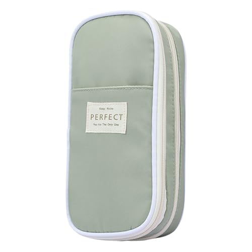 Taja Großes Federmäppchen mit hoher Kapazität, tragbares Federmäppchen, mehrere Fächer, Schreibtisch-Organizer, Stifteetui für Damen und Herren, Pastellwald Taja Großes Federmäppchen mit hoher Kapazität, tragbares Federmäppchen, mehrere Fächer, Schreibtisch-Organizer, Stifteetui für Damen und Herren, Pastellwald von Taja