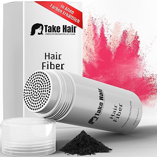 Take Hair Streuhaar für Frauen I Hält bei Regen und Wind I 25g Schütthaar zur Haarverdichtung I Hair Fibers I Haarpulver I Streuhaar Frauen bei Haarausfall I Haarpuder (Streuhaar Schwarz) von Take Hair ENDLICH WIEDER VOLLES HAAR