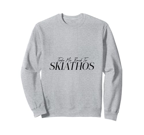 Take Me Back to Skiathos Männer Frauen Kinder Geschenk Sweatshirt von Take Me Back Nostalgia