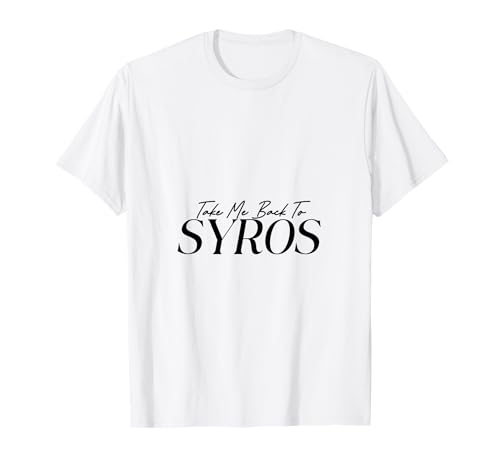 Take Me Back to Syros Herren Damen Kinder Geschenk T-Shirt von Take Me Back Nostalgia