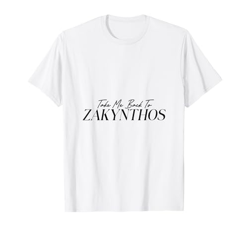 Take Me Back to Zakynthos Männer Frauen Kinder Geschenk T-Shirt von Take Me Back Nostalgia
