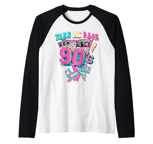 Take Me Back to The 90's Gen X Baby Boomers Vintage 1990er Raglan von Take Me Back To The 90's 1990's Co.
