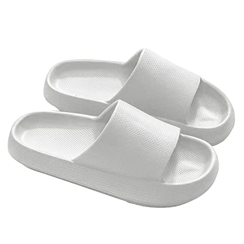 Takezuaa Badeschuhe Herren Damen Cozislides Original Slippers Badeschlappen Cloudyzz Schlappen Wolke Hausschuhe Gummi Home Slippers rutschfeste Pantoletten Sommer Garten Badelatschen Flip Flops von Takezuaa