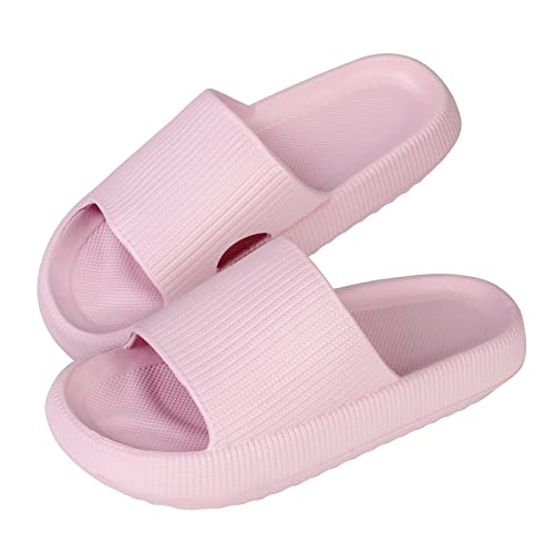 Takezuaa Herren Damen Super Weich Hausschuhe Badeschuhe Pantoffeln Badeschlappen rutschfeste Unisex Strand Sandalen Indoor Slippers Dicke Sohle Duschsandale Badezimmer von Takezuaa