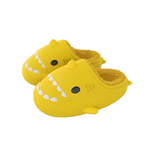 Takezuaa Shark Slider Jungen Mädchen - Unisex Winter Haifisch Wärme Bequem Plüsch Hausschuhe Hai Wasserdichte Indoor Outdoor Shark Slippers von Takezuaa