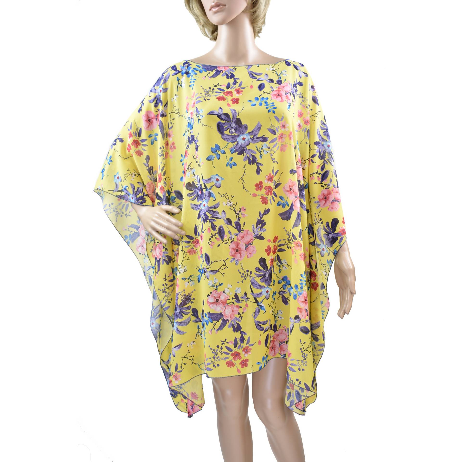 Floral Gelb Poncho Kaftan Bluse Licht Hemd Für Eine Frau Für Jeden Anlass Eine Größe L Xl Sommer Blume Design Floral Gelb Poncho Kaftan Bluse Licht Hemd Für Eine Frau Für Jeden Anlass Eine Größe L Xl Sommer Blume Design von TakidaCreations