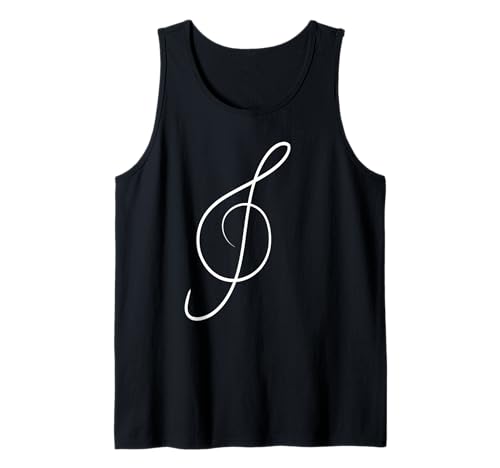 Notenschlüssel Mann Frauen Kinder Junge Mädchen Musikschule Tank Top von Takt & Ton Liebe