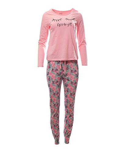 Damen Pyjama Set Schlafanzug Schlafhose + Langarm Oberteil Goodnight XL von Talay