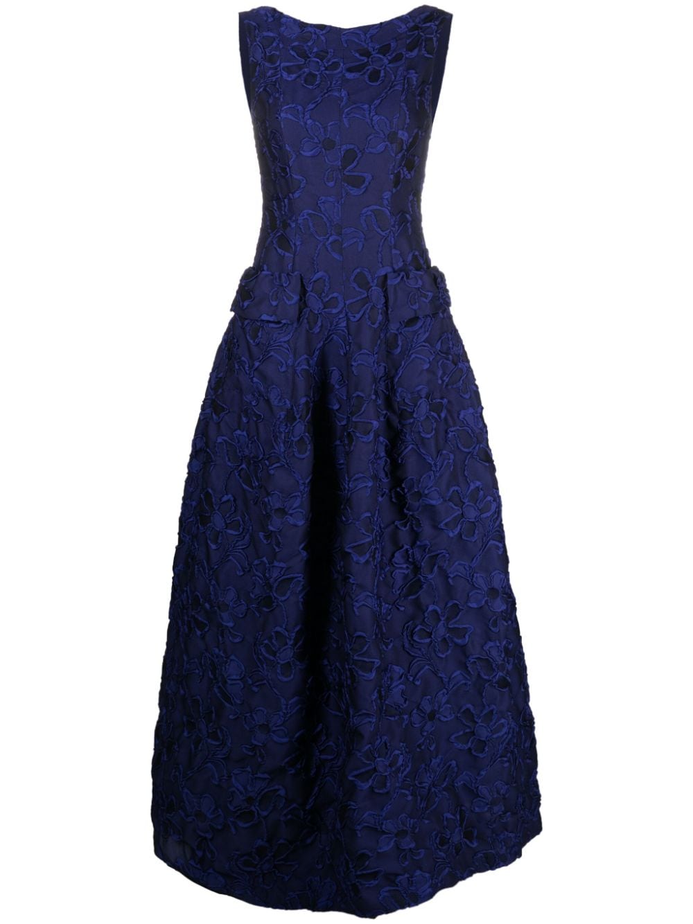 Talbot Runhof Abendkleid mit Applikationen - Blau von Talbot Runhof