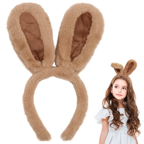 Hasenohren Haarreif Plüsch 1 Stück,Osterhasen Ohren Haarreif,Bunny Ears Stirnband,Osterhasenohren für Kinder,Erwachsene,Ostern,Cosplay,Carnaval,Haarstyling von TaleMoon