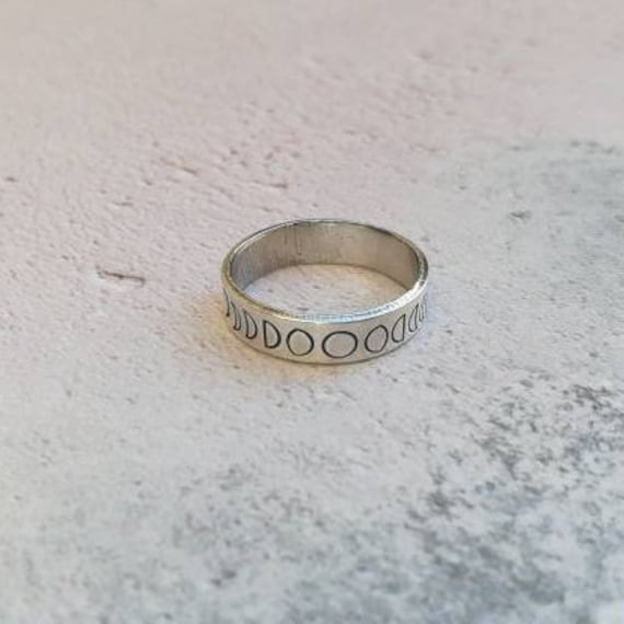 Mond Phasen Sterling Silber Ring von TalismanKind