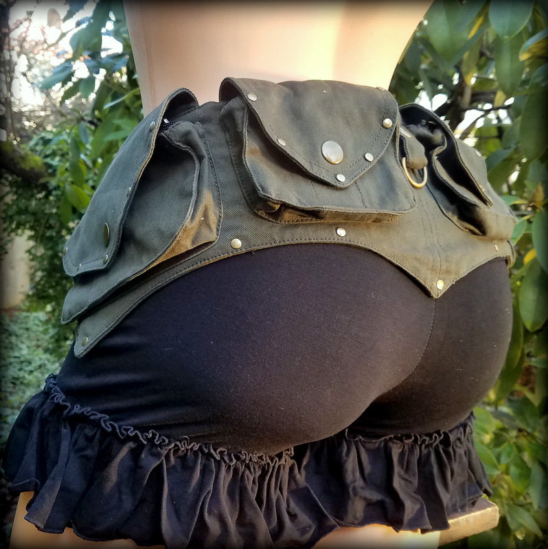 Burning Man Utensilo Gürteltasche Festival Gürtel ~ Veganer Taschengürtel Aus Baumwollcanvas Grüner, Petrolblauer, Grüner Oder Lila Canvas von TalismanaDesigns