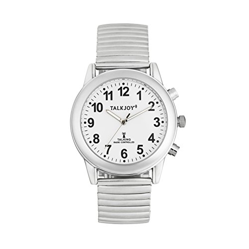 TalkJoy Damen Sprechende Uhr Funkuhr Metallzugarmband Silber Blindenuhr Datum Sehhilfe TalkJoy Damen Sprechende Uhr Funkuhr Metallzugarmband Silber Blindenuhr Datum Sehhilfe von TalkJoy