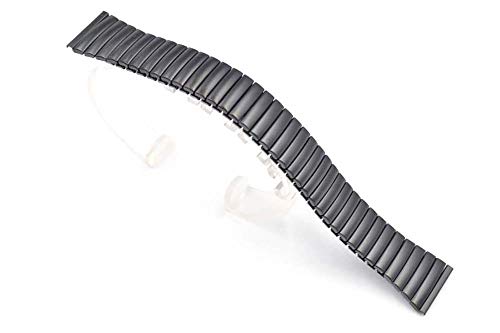 TalkJoy UNIVERSAL Uhrenarmband Armbanduhr Expansion Stretch Armband Metallzugarmband (schwarz) von TalkJoy