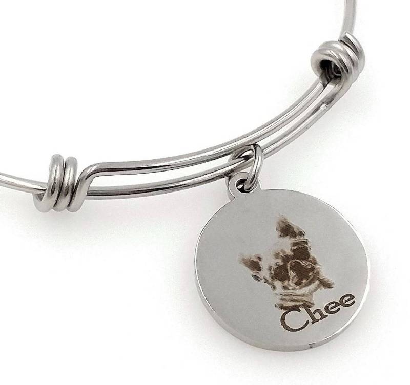 Chihuahua Graviert Erweiterbar Personalisierte Armreif von TalkToThePaws