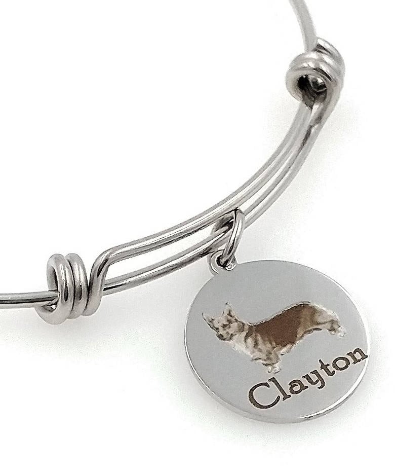 Corgis Gravierte Erweiterbar Personalisierte Armreif von TalkToThePaws