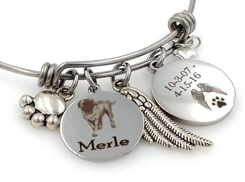 Dog Passing Away Geschenke Personalisierte Mastiff Erinnerung Schmuck Regenbogen Brücke von TalkToThePaws