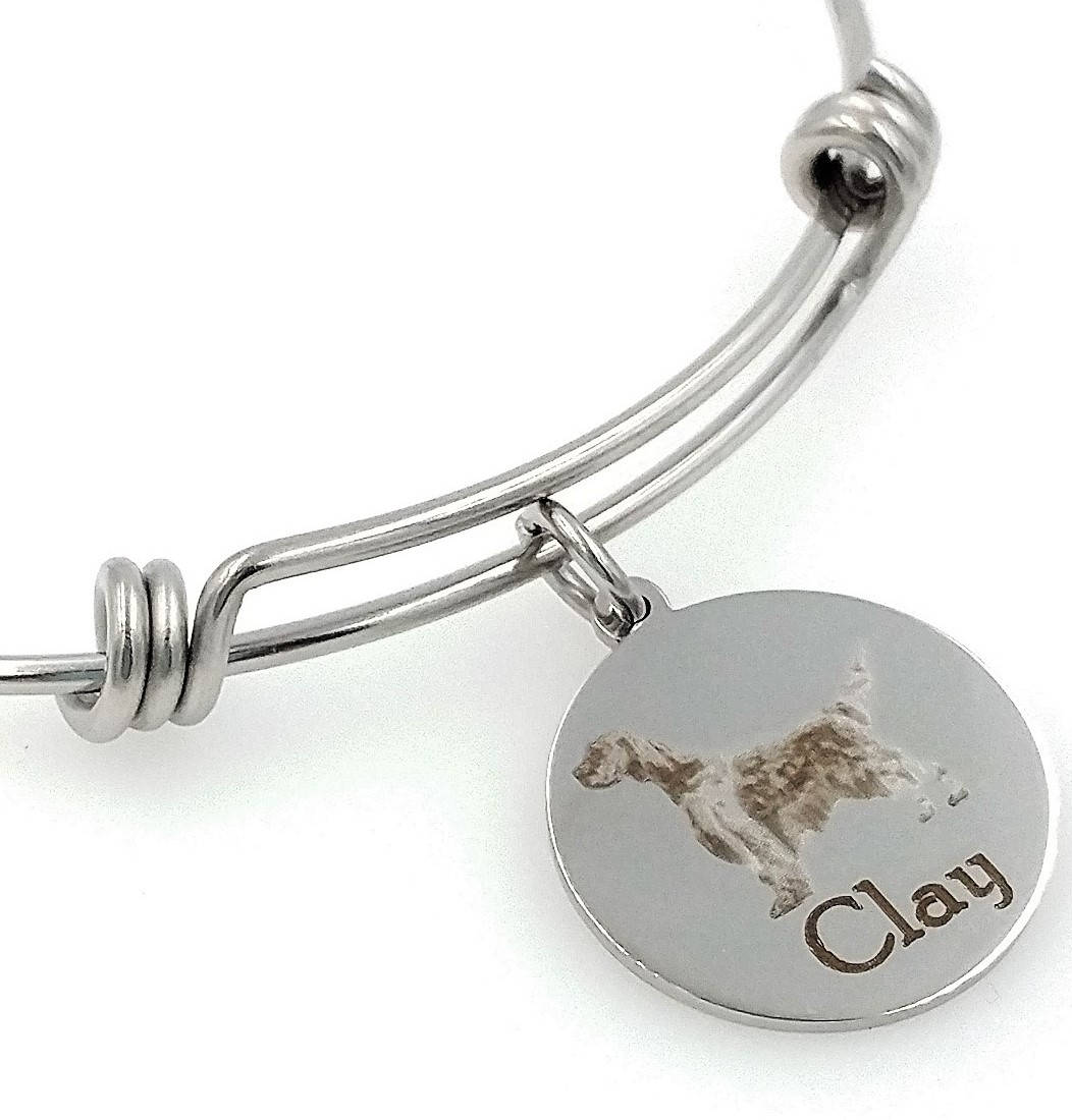 Englisch Setter Graviert Erweiterbar Personalisierte Armreif von TalkToThePaws