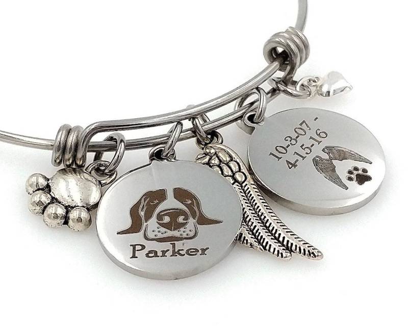 Hund Passing Away Geschenke Personalisiert Englisch Pointer Erinnerung Schmuck Regenbogen Brücke von TalkToThePaws