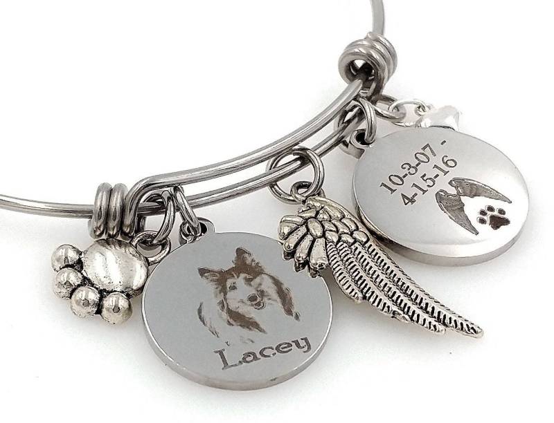Hund Passing Away Geschenke Personalisiert Sheltie Memorial Erinnerung Schmuck Regenbogen Brücke von TalkToThePaws