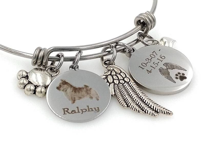 Hund Passing Away Geschenke Personalisierte Norwich Terrier Erinnerung Schmuck Regenbogen Brücke von TalkToThePaws