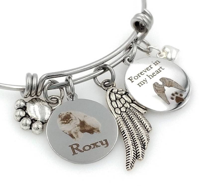 Hund Passing Away Geschenke Personalisierte Pommern Erinnerung Schmuck Regenbogenbrücke von TalkToThePaws