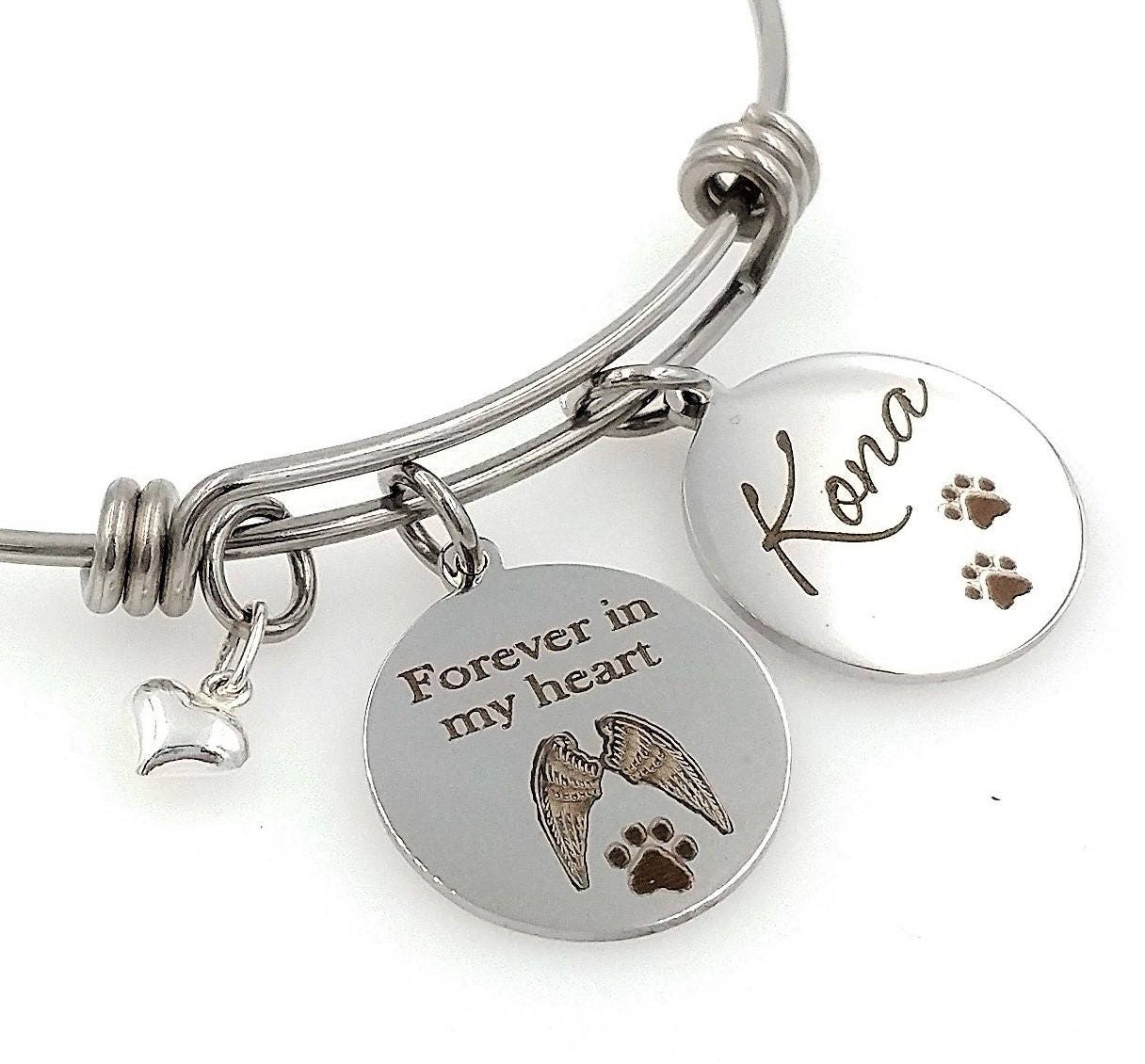 Hund Vorbei Weg Geschenke Personalisierte Memorial Erinnerung Schmuck Regenbogen Brücke von TalkToThePaws