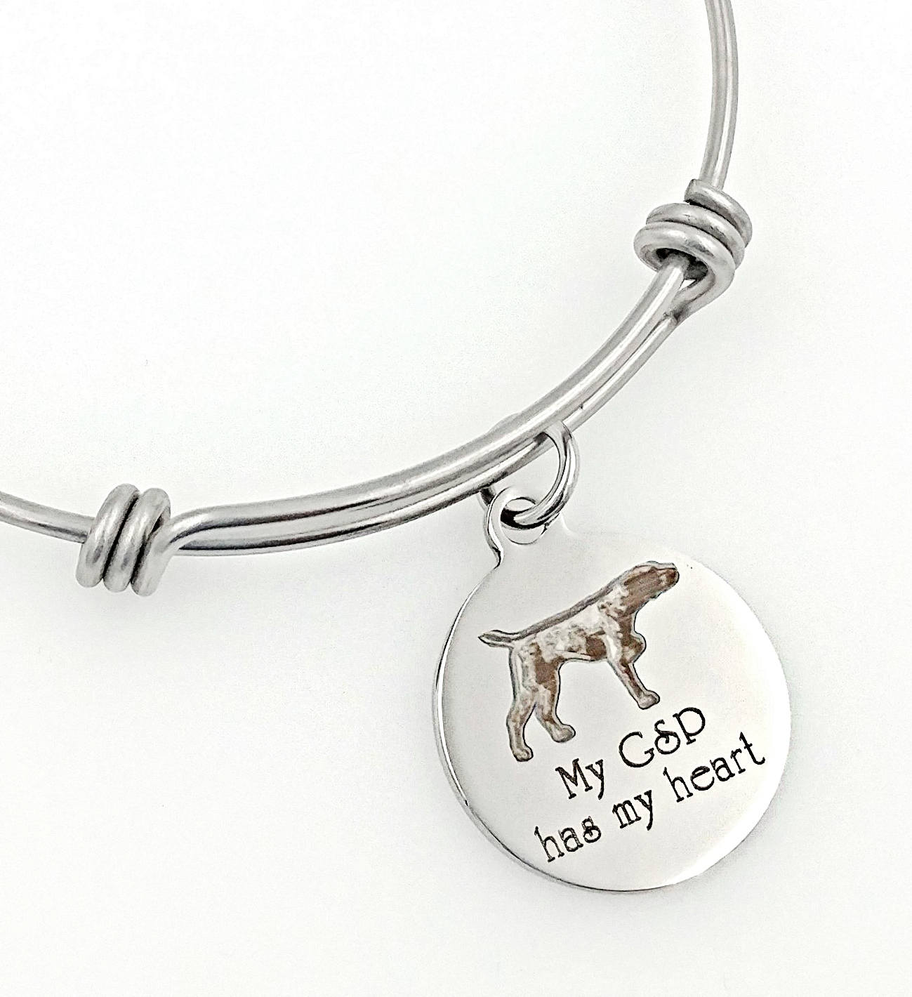 Mein Aps, Deutsch Shortaired Pointer Hat Mein Herz Graviert Erweiterbar Armreif, Hund von TalkToThePaws