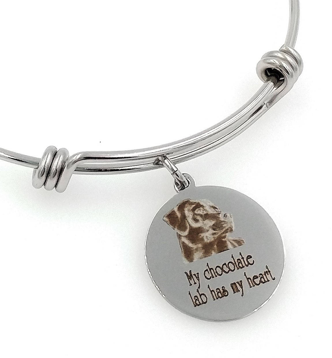 Mein Labrador Hat Mein Herz Graviert Erweiterbar Armreif, Hund von TalkToThePaws