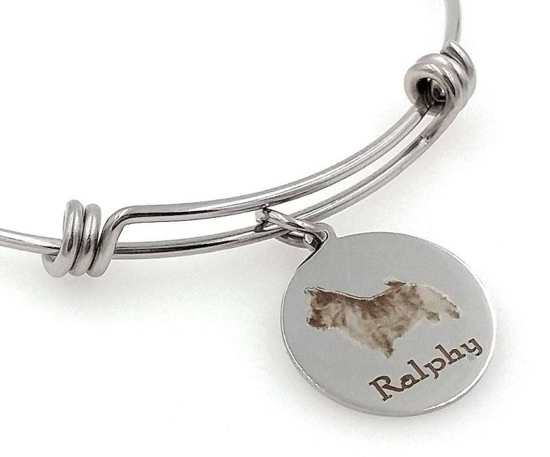 Norwich Terrier Graviert Erweiterbar Personalisierte Armreif von TalkToThePaws