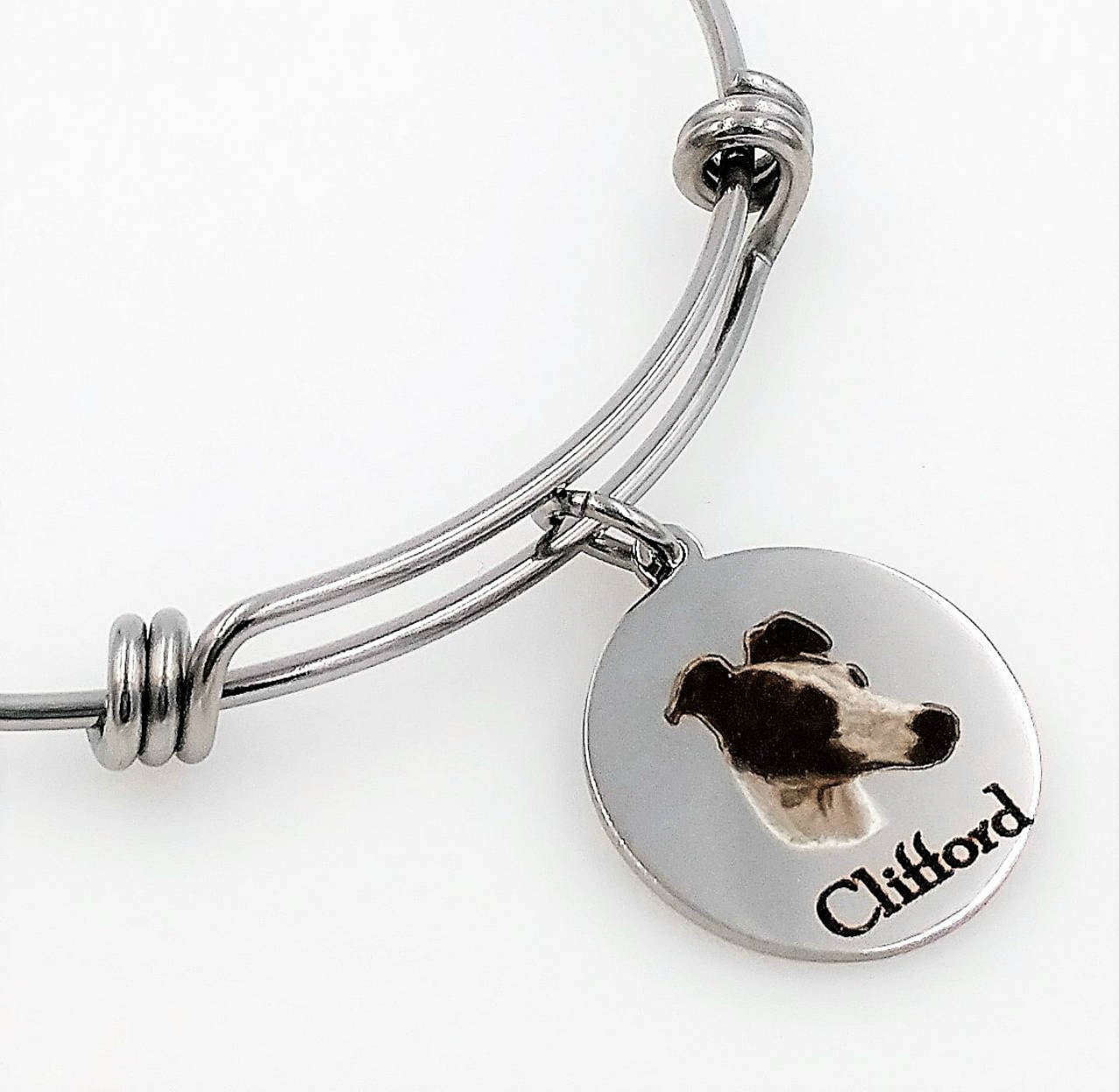 Windhund Gravierte Erweiterbare Personalisierte Armreif von TalkToThePaws