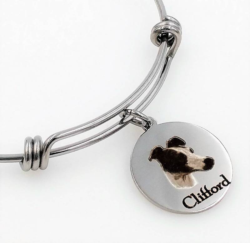 Windhund Gravierte Erweiterbare Personalisierte Armreif von TalkToThePaws