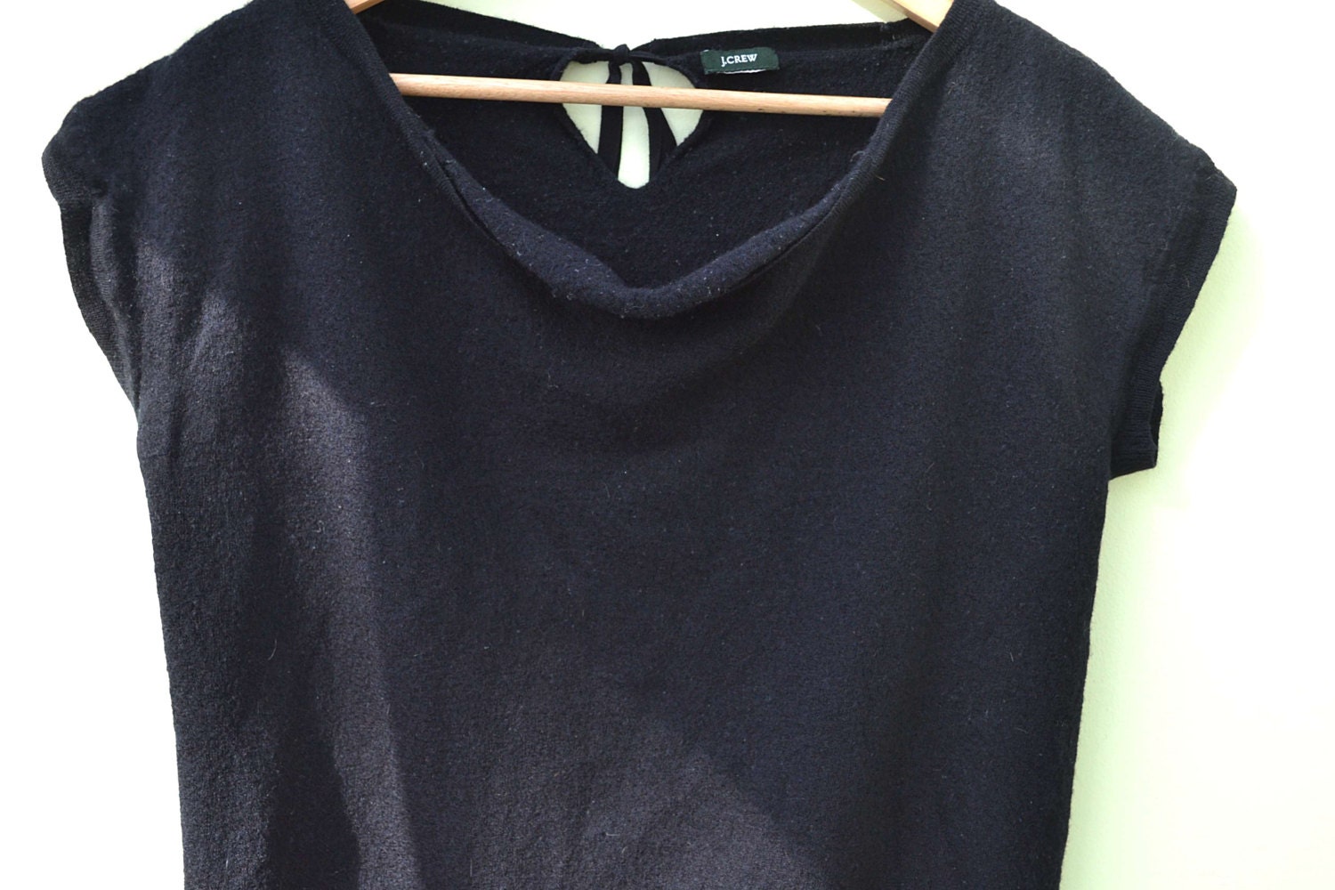 Schwarzer Wollpullover, J Crew, Vintage Damen Pullover, Kurzarm 1990Er Jahre Schwarze Strickjacke, Crew Pullover Schwarzer Wollpullover, J Crew, Vintage Damen Pullover, Kurzarm 1990Er Jahre Schwarze Strickjacke, Crew Pullover von TalkoftheTown